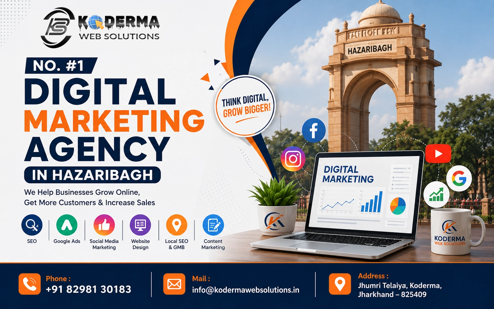 No. #1 Digital Marketing Agency in Hazaribagh